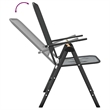 Bowery Hill Contemporary Garden Dining Set in Anthracite/Gray