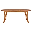 Bowery Hill Contemporary Solid Acacia Wood Expandable Dining Set in Gray