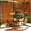 Bowery Hill Poly Rattan/Powder-Coated Steel Dining Set in Brown