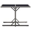 Bowery Hill Poly Rattan Medium Ergonomic Garden Dining Set in Gray