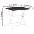 Bowery Hill Contemporary Garden Dining Set in Anthracite/Gray