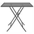 Bowery Hill Contemporary Garden Dining Set in Anthracite/Gray