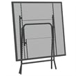 Bowery Hill Contemporary Garden Dining Set in Anthracite/Gray
