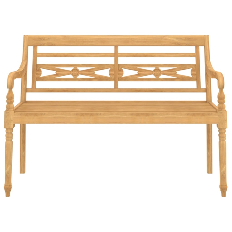 Bowery Hill Patio Dining Set Natural Wood Solid Teak Wood Medium - Set of 4