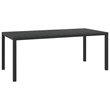 Bowery Hill Contemporary 9 Piece Garden Patio Dining Set in Gray