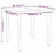Bowery Hill Contemporary Weather-Resistant Garden Dining Set in Black