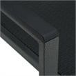 Bowery Hill Contemporary Powder-Coated Steel Garden Dining Set in Black