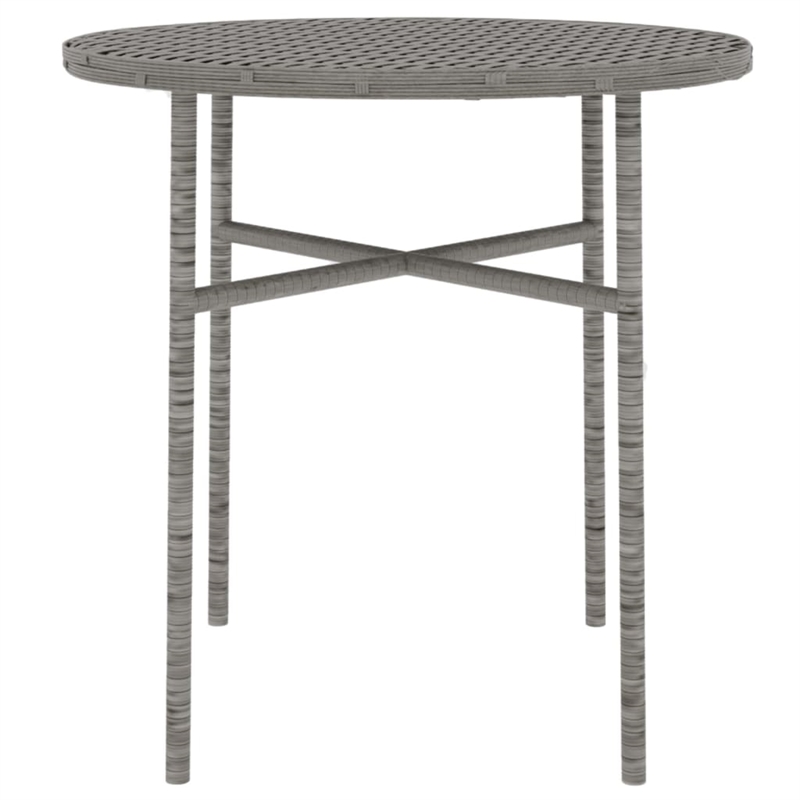 Bowery Hill Contemporary Garden Dining Set in Gray/Dark Gray