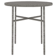 Bowery Hill Contemporary Garden Dining Set in Gray/Dark Gray