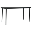 Bowery Hill Contemporary Weather-Resistant Garden Dining Set in Black