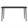 Bowery Hill Contemporary Weather-Resistant Garden Dining Set in Black