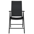 Bowery Hill Contemporary Weather-Resistant Garden Dining Set in Black