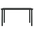 Bowery Hill Contemporary Weather-Resistant Garden Dining Set in Black