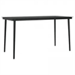 Bowery Hill Contemporary Garden Dining Set in Gray and Black