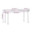 Bowery Hill PE Rattan 5 Piece Set Durable Garden Dining Set in Gray and Black