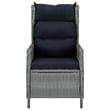 Bowery Hill Contemporary Garden Dining Set in Light Gray/Black