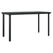 Bowery Hill Contemporary Garden Dining Set in Light Gray/Black