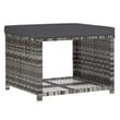 Bowery Hill Patio in Gray PE Rattan Large Patio Dining Set - Set of 4