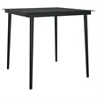 Bowery Hill Contemporary Weather-Resistant Garden Dining Set in Brown/Black