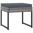 Bowery Hill Contemporary 9 Piece Garden Patio Dining Set in Gray