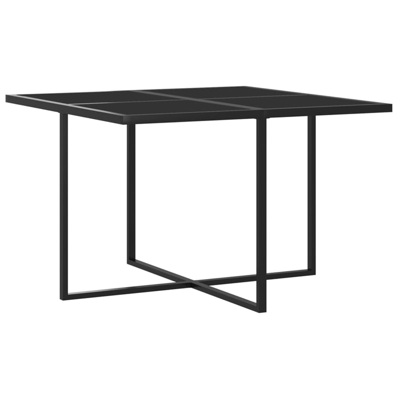 Bowery Hill Contemporary 9 Piece Garden Patio Dining Set in Gray