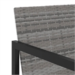 Bowery Hill Contemporary 9 Piece Garden Patio Dining Set in Gray