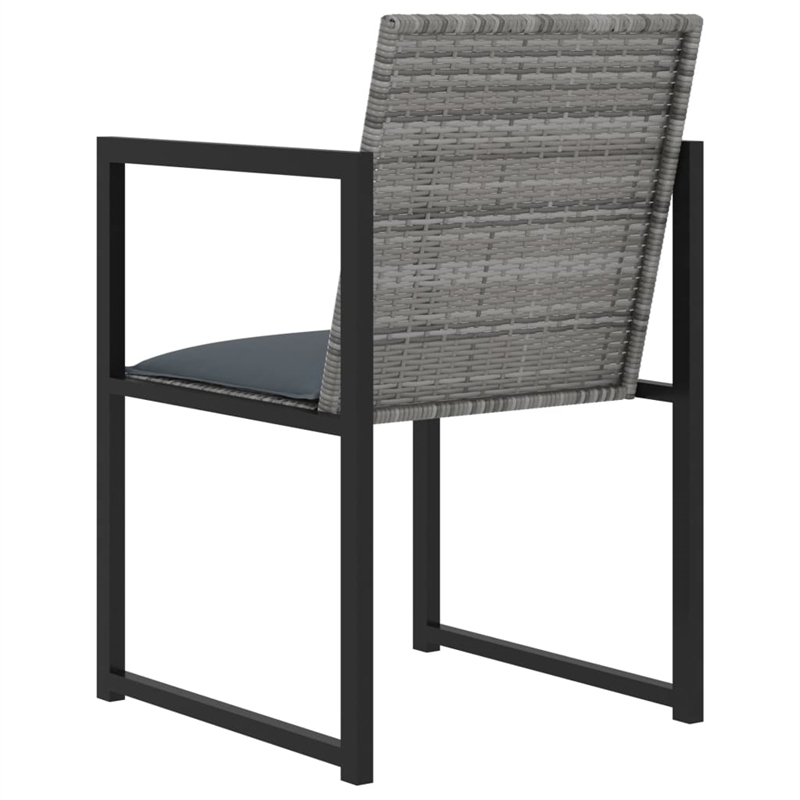 Bowery Hill Contemporary 9 Piece Garden Patio Dining Set in Gray