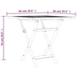 Bowery Hill Solid Teak Wood Standard Foldable Garden Dining Set in Brown