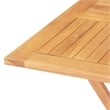 Bowery Hill Solid Teak Wood Medium Foldable Garden Dining Set in Natural Teak