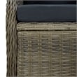 Bowery Hill Contemporary Durable Outdoor Garden Dining Set in Brown