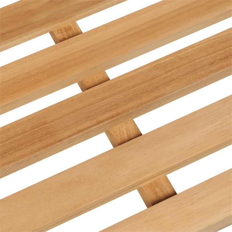 Bowery Hill Smooth Sanded Teak HardWood Standard Garden Dining Set in Brown