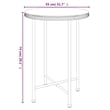 Bowery Hill Contemporary Weather-Resistant Garden Dining Set in Black
