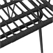 Bowery Hill Contemporary Weather-Resistant Garden Dining Set in Black