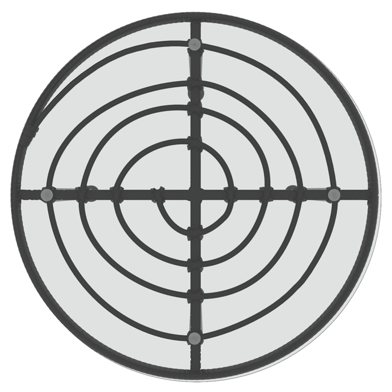 Bowery Hill Contemporary Weather-Resistant Garden Dining Set in Black