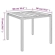 Bowery Hill Contemporary Garden Dining Set in Black/Cream White
