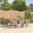 Bowery Hill PE Rattan 9 Piece Set Modular Garden Dining Set in Gray