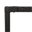 Bowery Hill Contemporary Weather-Resistant Garden Dining Set in Black
