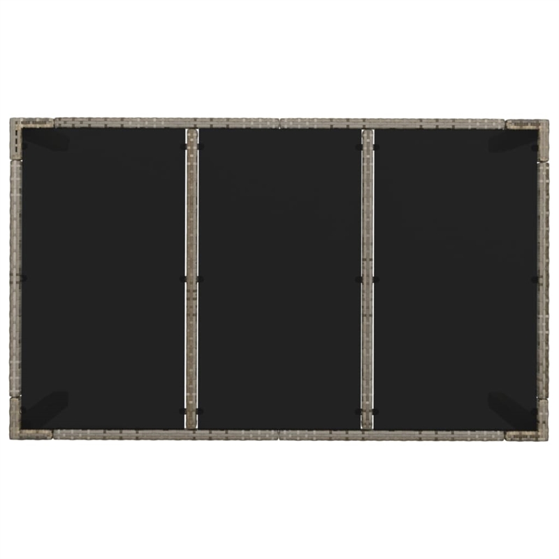 Bowery Hill Contemporary Garden Dining Set in Gray/Dark Gray