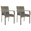 Bowery Hill PE Rattan Medium Modular Garden Dining Set in Gray