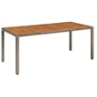 Bowery Hill Contemporary Garden Dining Set in Gray/Dark Gray