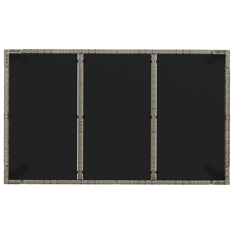 Bowery Hill Contemporary Garden Dining Set in Gray/Dark Gray