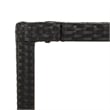 Bowery Hill Contemporary Weather-Resistant Garden Dining Set in Black