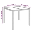 Bowery Hill Contemporary Weather-Resistant 5 Piece Garden Dining Set in Gray