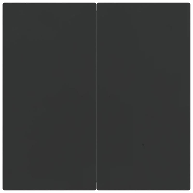 Bowery Hill Contemporary Poly Rattan Garden Dining Set in Black/Gray