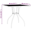 Bowery Hill E-Coated and Powder-Coated Garden Dining Set in Anthracite/Gray