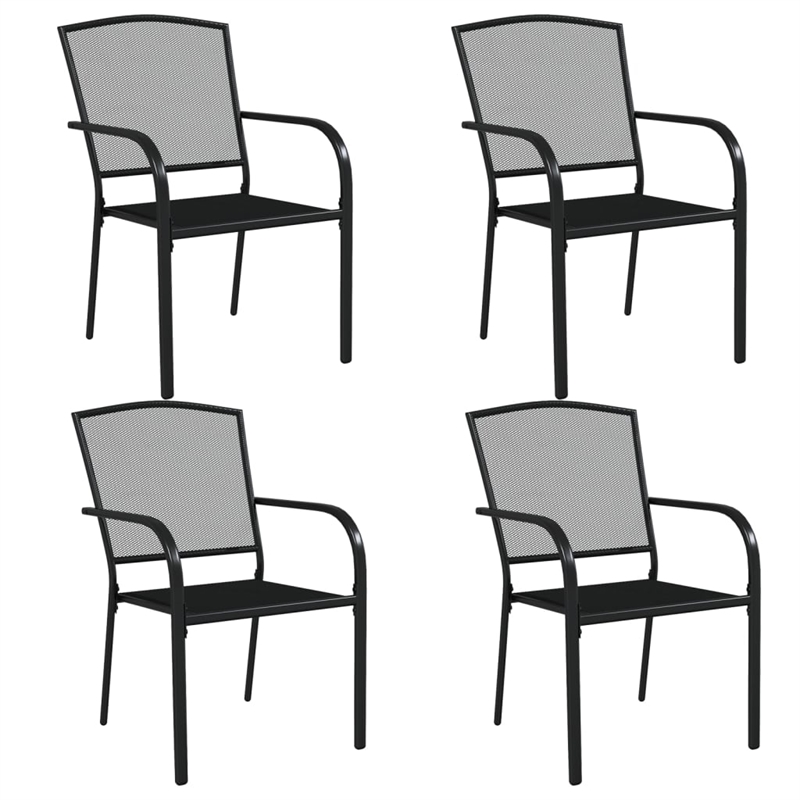 Bowery Hill E-Coated and Powder-Coated Garden Dining Set in Anthracite/Gray