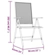 Bowery Hill Powder-Coated Steel Standard Garden Dining Set in Anthracite/Gray