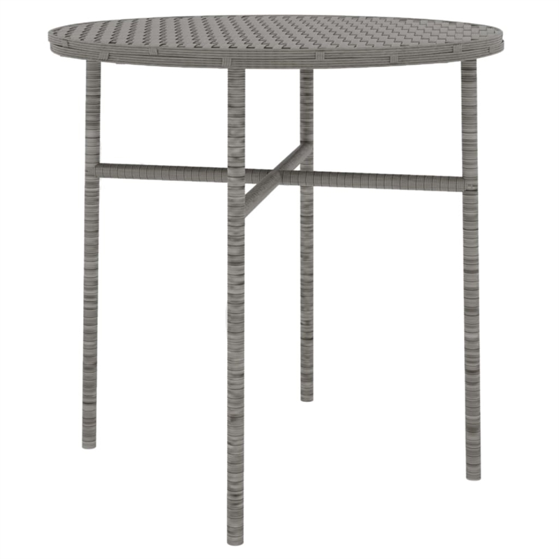 Bowery Hill Contemporary 3 Piece Garden Dining Set in Gray/Brown