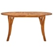 Bowery Hill Contemporary Dining Set Table in Brown/Chair in Gray