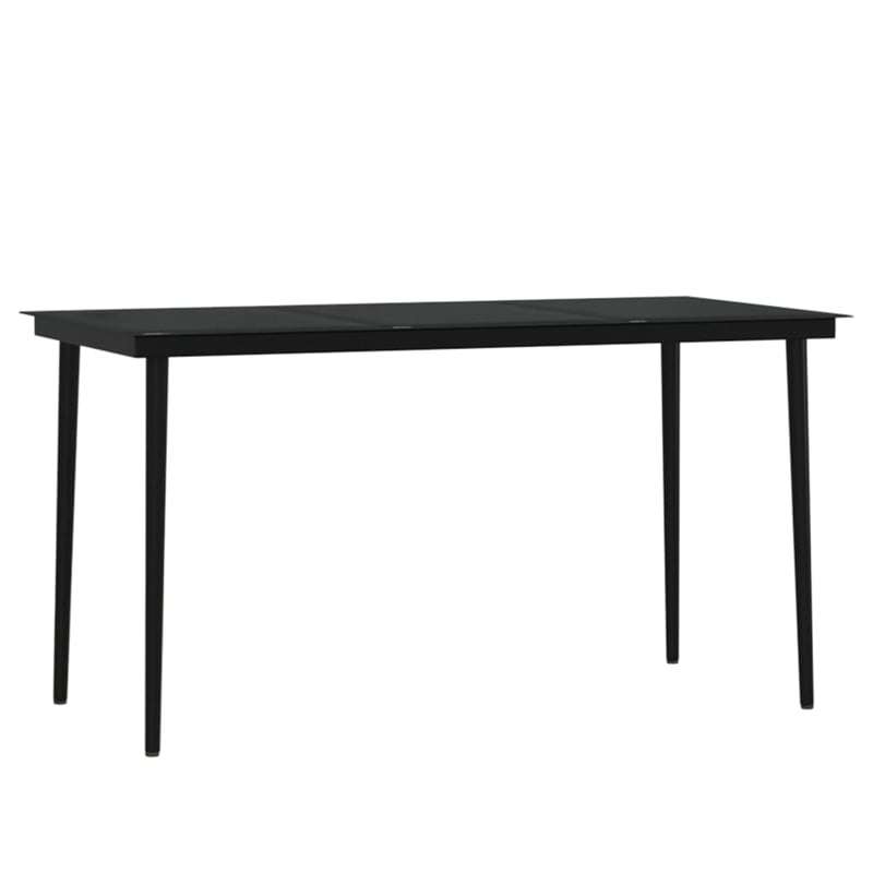 Bowery Hill Contemporary Weather-Resistant Garden Dining Set in Brown
